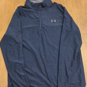 Under Armour Men’s Blue Heather Quarter-Zip Pullover